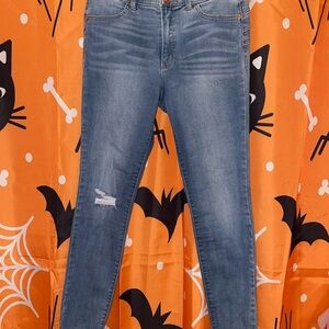 Candie's Distressed Blue Skinny Jeans
